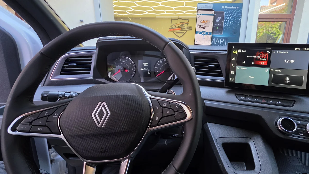 Renault Master: zabezpečení stavební dodávky Pandorou SMART